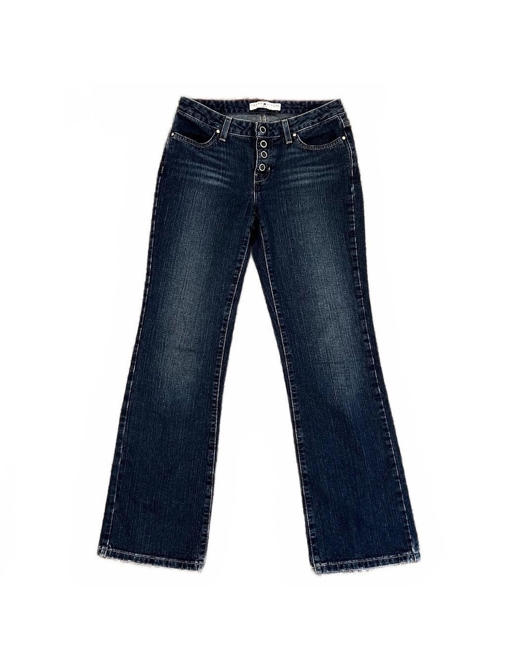 Y2K Tommy Hilfiger Low Rise Bootcut Jeans Dark Wash 2000’s Denim Casual Fall